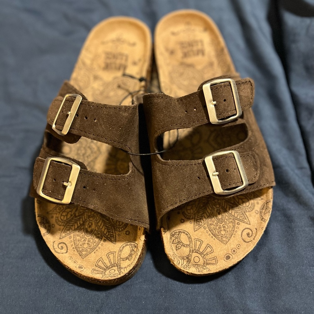 Muk Luks Two-Strap Sandal with Memory Foam